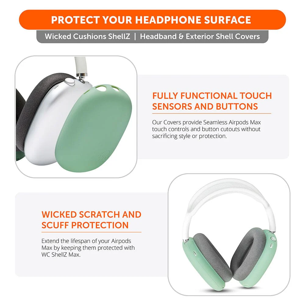 Airpods Max 1 & 2 Exterior Shell Covers - WC ShellZ Max - Image 23