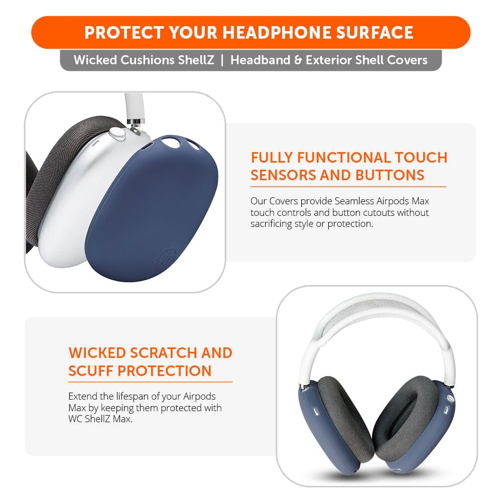 Airpods Max 1 & 2 Exterior Shell Covers - WC ShellZ Max - Image 30