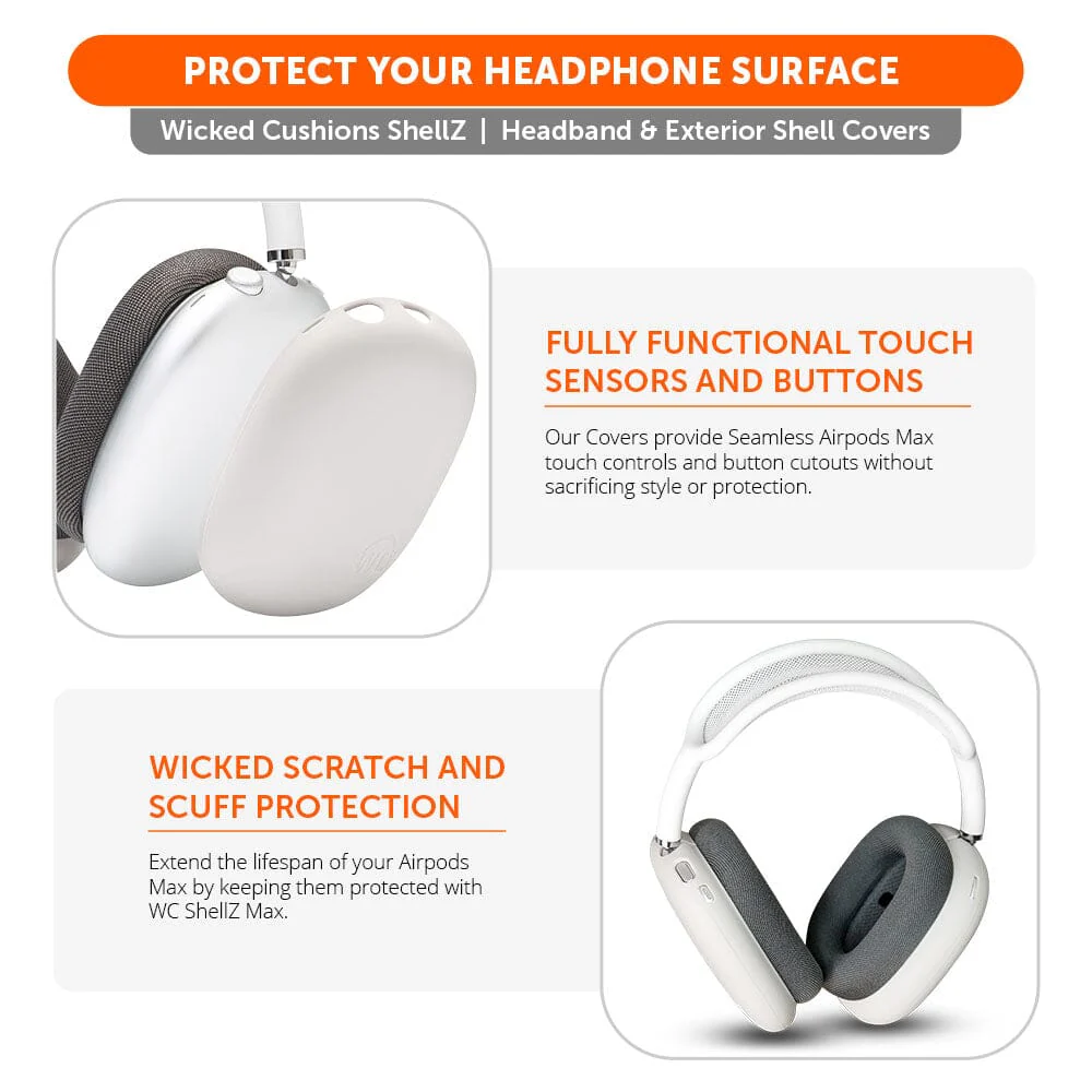 Airpods Max 1 & 2 Exterior Shell Covers - WC ShellZ Max - Image 44