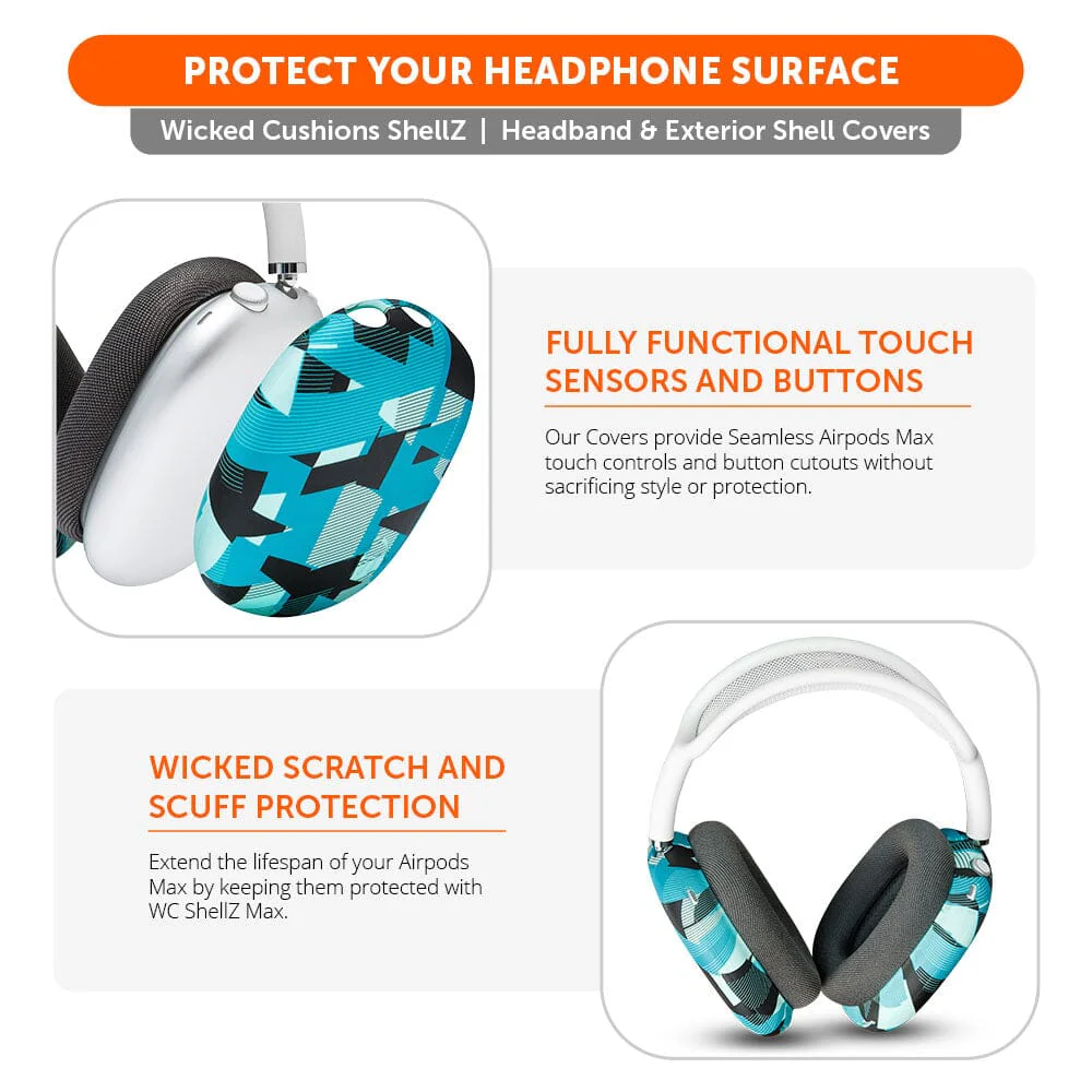 Airpods Max 1 & 2 Exterior Shell Covers - WC ShellZ Max - Image 93