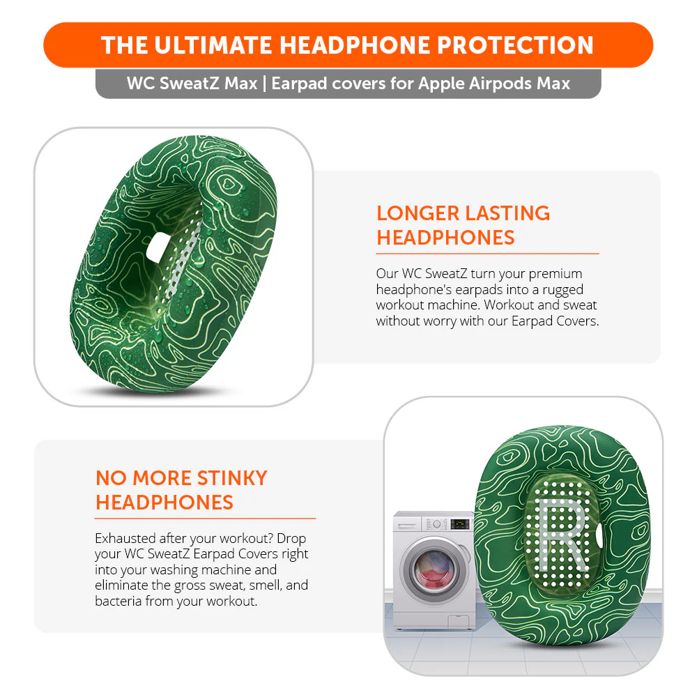 Apple Airpods Max 1 Earpad Sweat Covers - WC SweatZ Max - Image 131