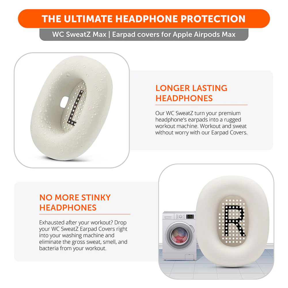 Apple Airpods Max 1 Earpad Sweat Covers - WC SweatZ Max - Image 163