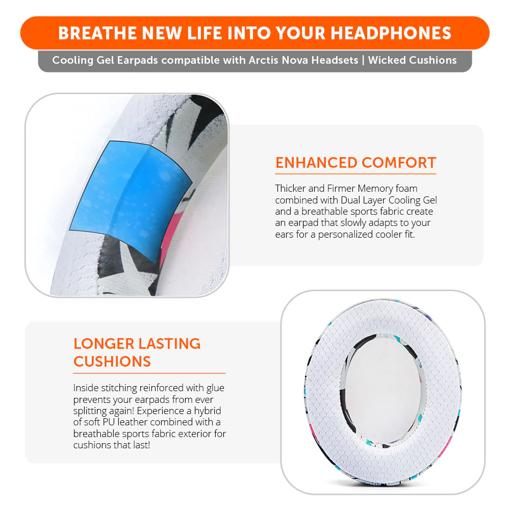 Earpads, Headband, & Speaker Plates Mod Kit for Arctis Nova Headsets - Image 17