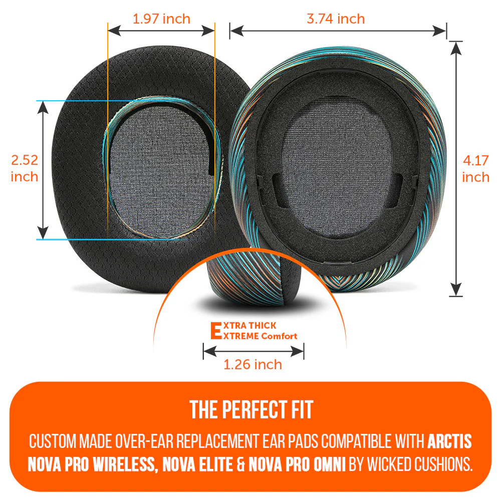 Arctis Nova Pro Wireless, Nova Elite & Nova Pro Omni Mod Kit V2 – Wicked Cushions - Image 32