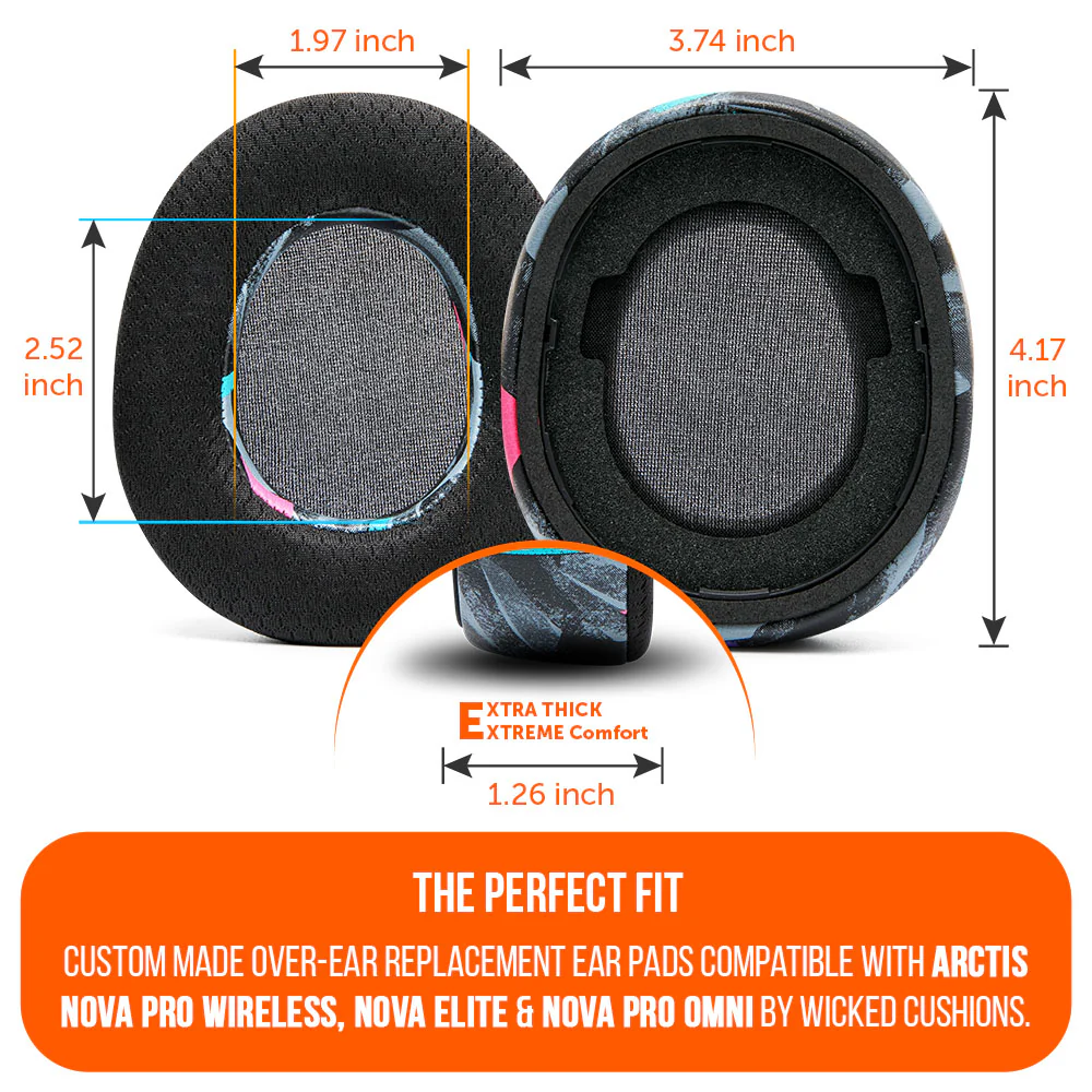 Arctis Nova Pro Wireless, Nova Elite & Nova Pro Omni Mod Kit V2 – Wicked Cushions - Image 4