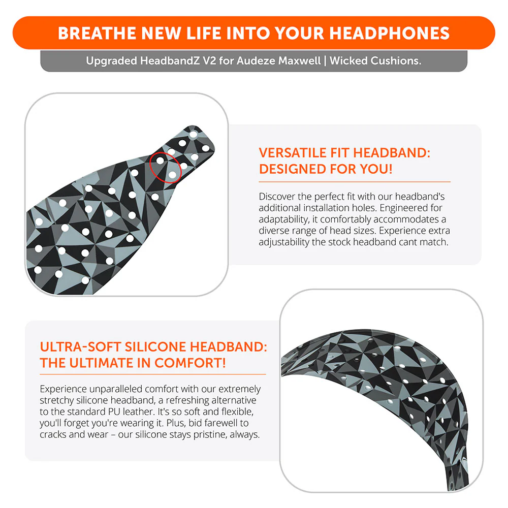 Audeze Maxwell V2 Silicone Headband Replacement – WC HeadbandZ Maxwell V2 - Image 17