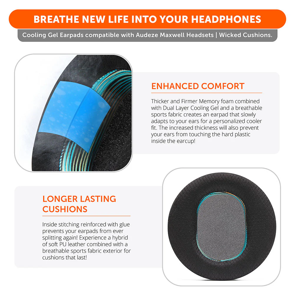 Audeze Maxwell Headband & Earpad Upgrade Kit – WC Mod Kit Maxwell V2 - Image 17