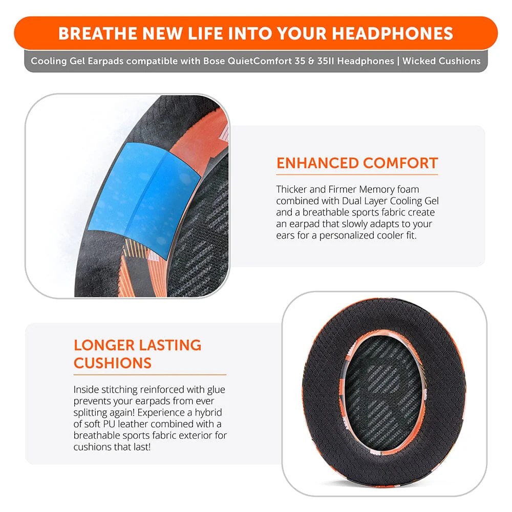Bose QC35 Cooling Gel Earpads - WC FreeZe - Image 39