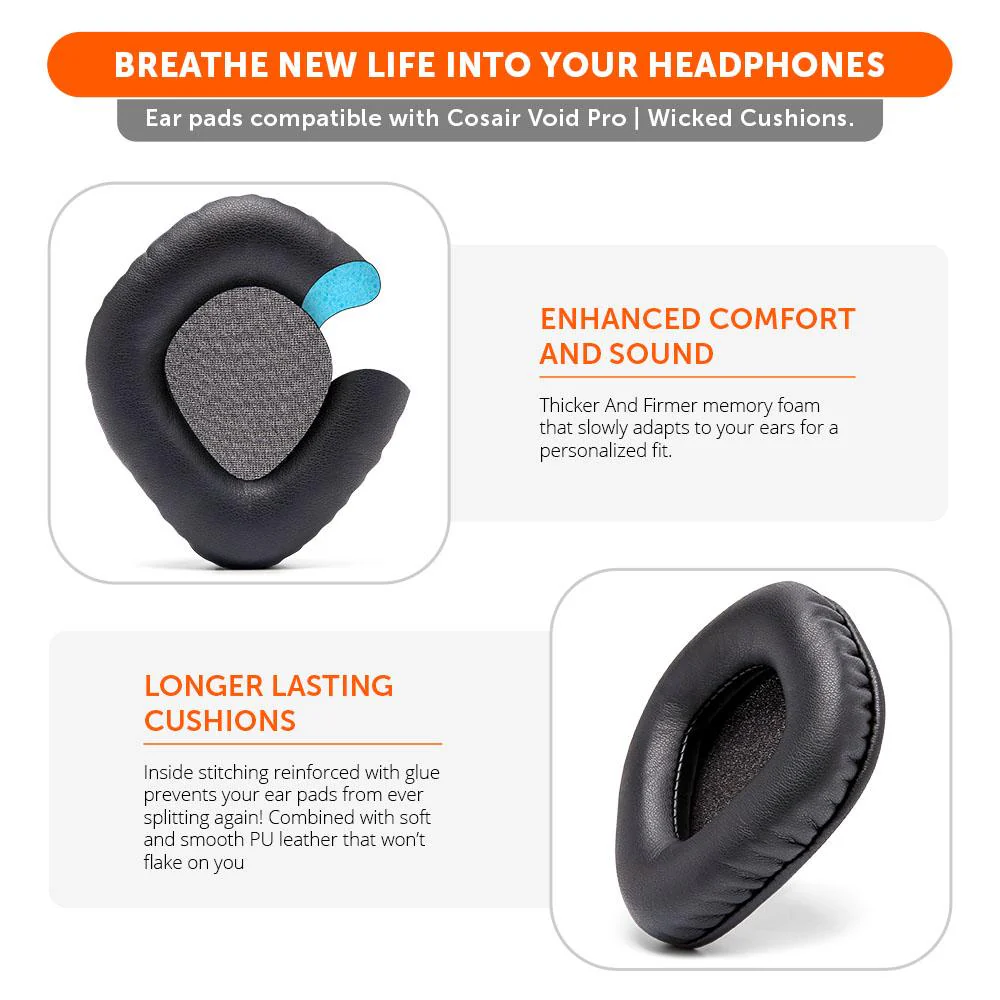 Corsair Void Pro Replacement Earpads - Image 3