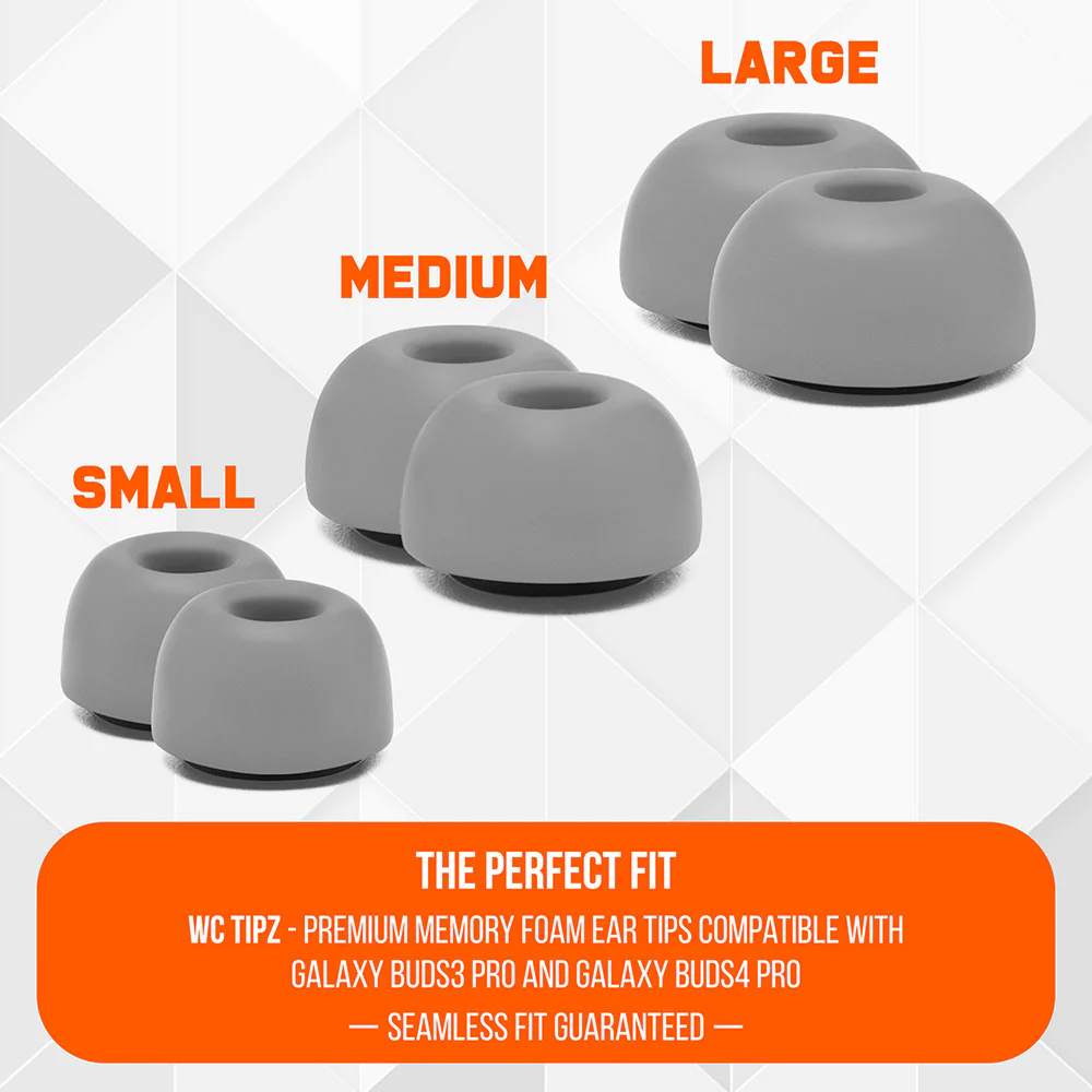 Galaxy Buds Pro 3 & 4 Memory Foam Ear Tips - WC TipZ Galaxy - Image 10