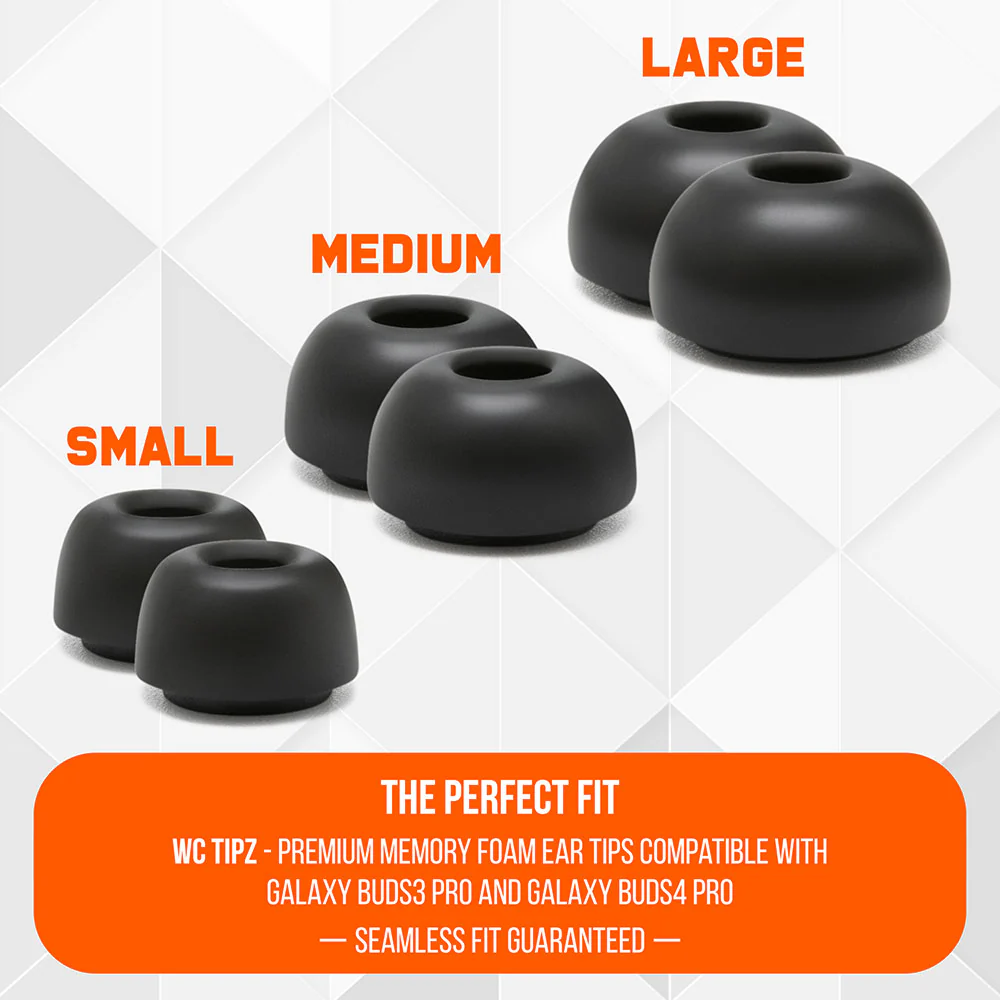 Galaxy Buds Pro 3 & 4 Memory Foam Ear Tips - WC TipZ Galaxy - Image 3