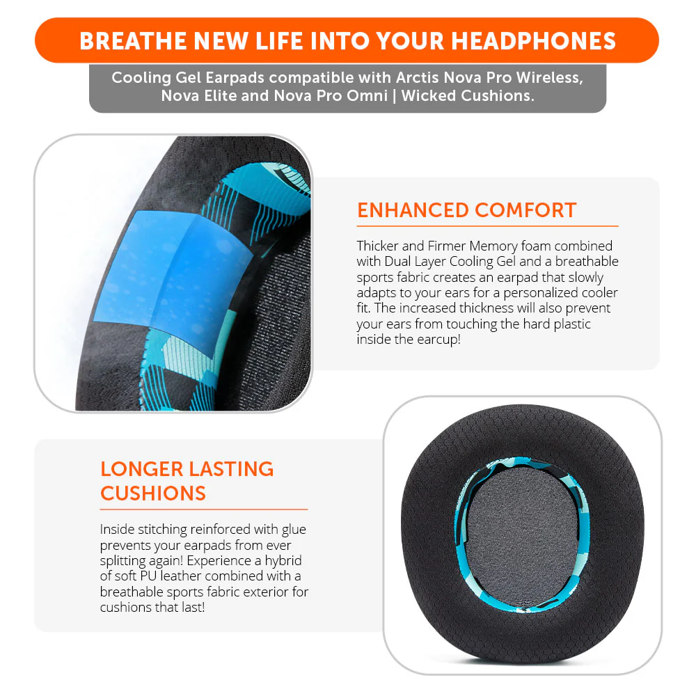 Arctis Nova Pro Wireless, Nova Elite & Nova Pro Omni Earpads - WC FreeZe Cooling Gel - Image 100