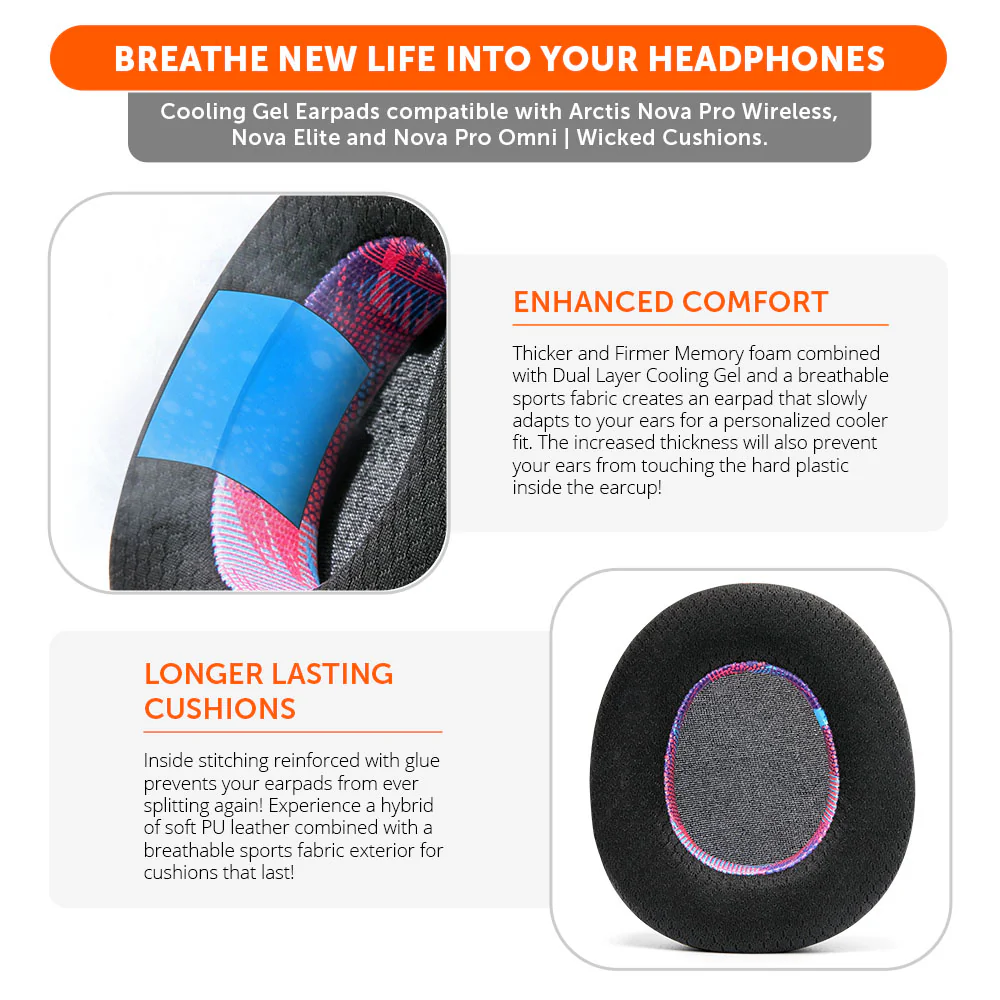 Arctis Nova Pro Wireless, Nova Elite & Nova Pro Omni Earpads - WC FreeZe Cooling Gel - Image 28