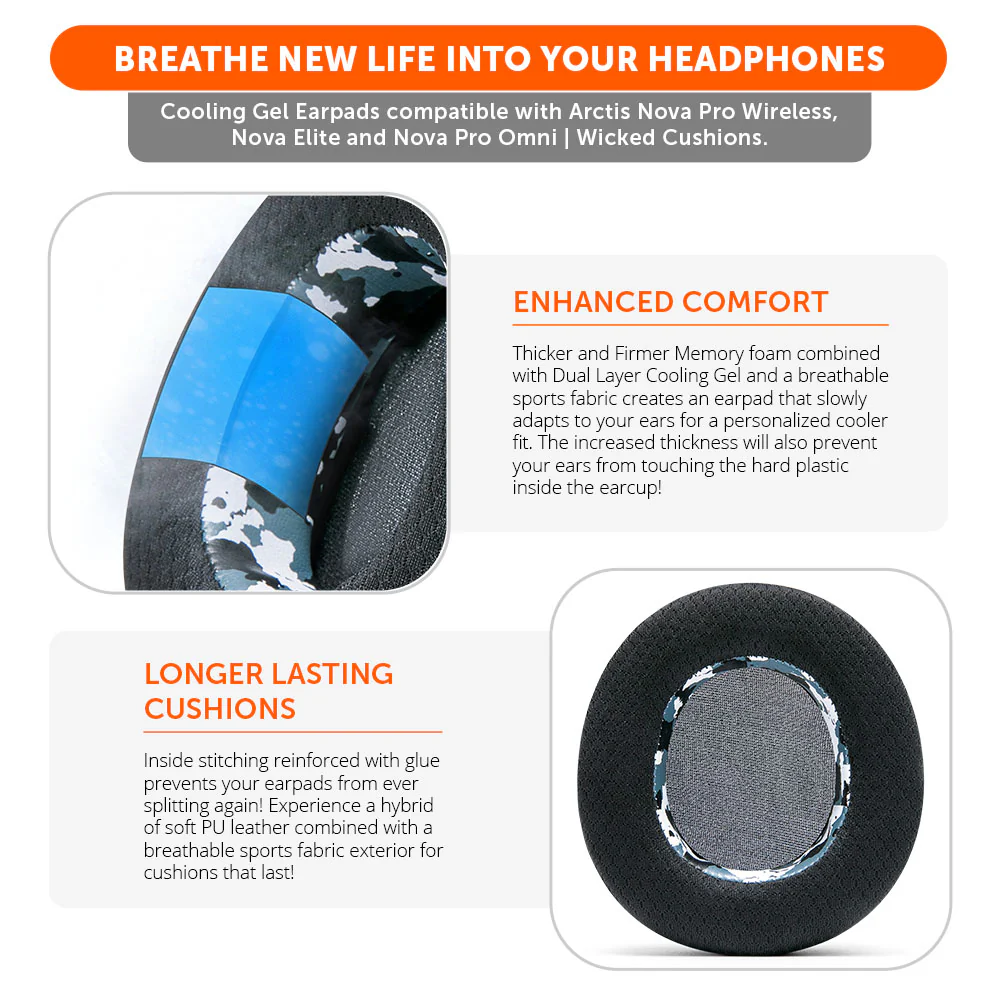 Arctis Nova Pro Wireless, Nova Elite & Nova Pro Omni Earpads - WC FreeZe Cooling Gel - Image 76