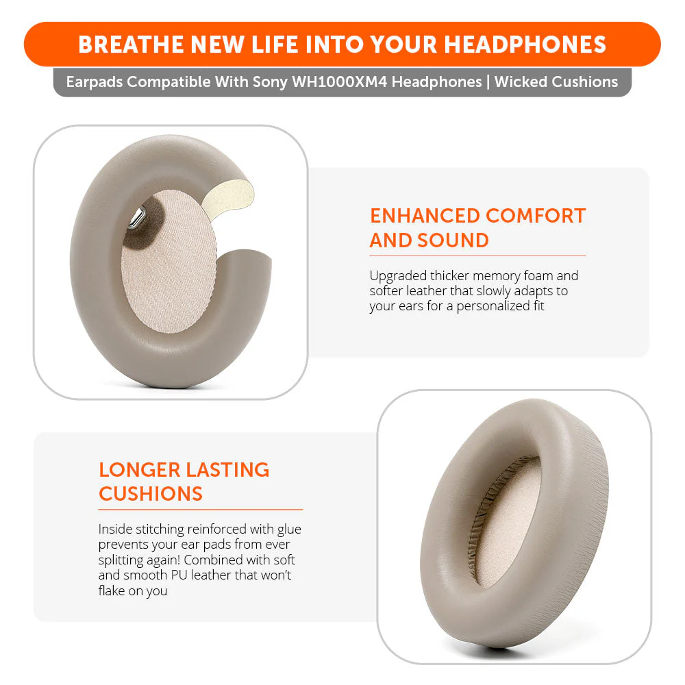 Replacement Ear Pads For Sony WH1000XM4 Over-Ear Headphones - Image 10