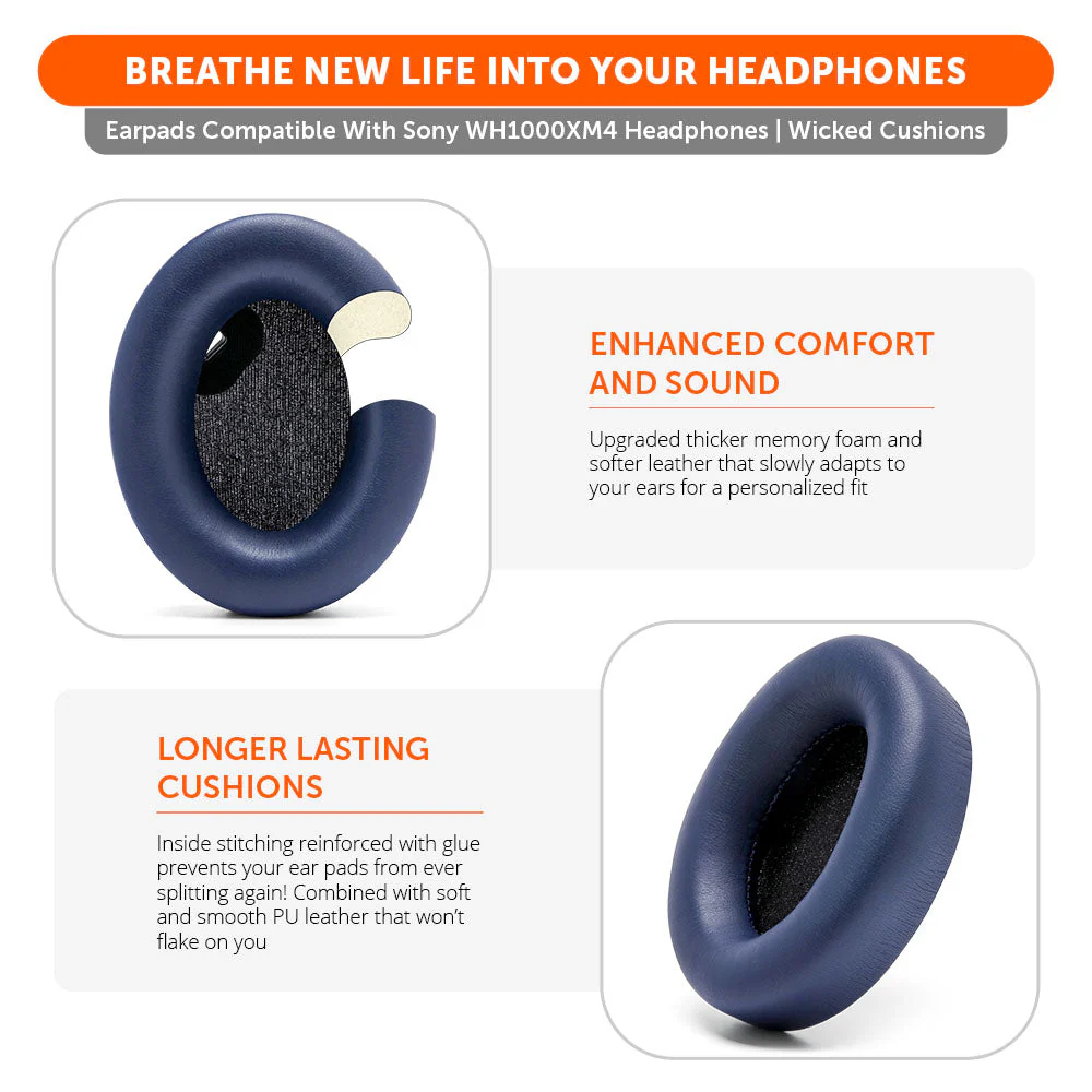 Replacement Ear Pads For Sony WH1000XM4 Over-Ear Headphones - Image 16