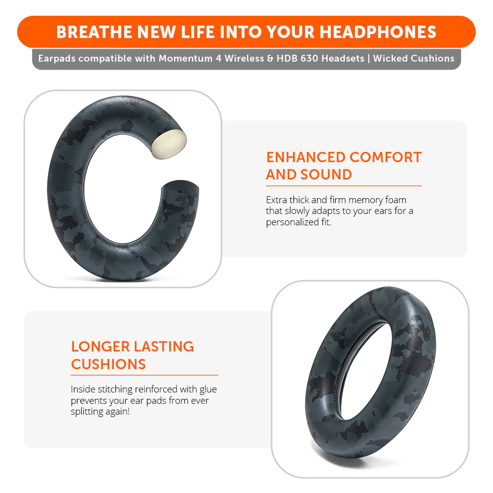 Sennheiser Momentum 4 & HDB 630 Earpads - WC PadZ Momentum 4 & HDB 630 - Image 21