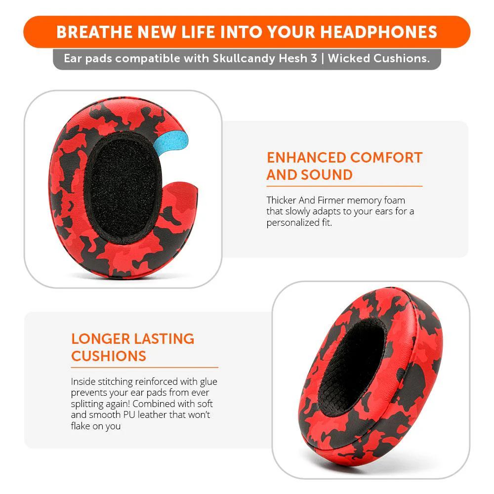 Skullcandy Hesh 3, Evo, and Crusher Replacement Earpads - Image 9