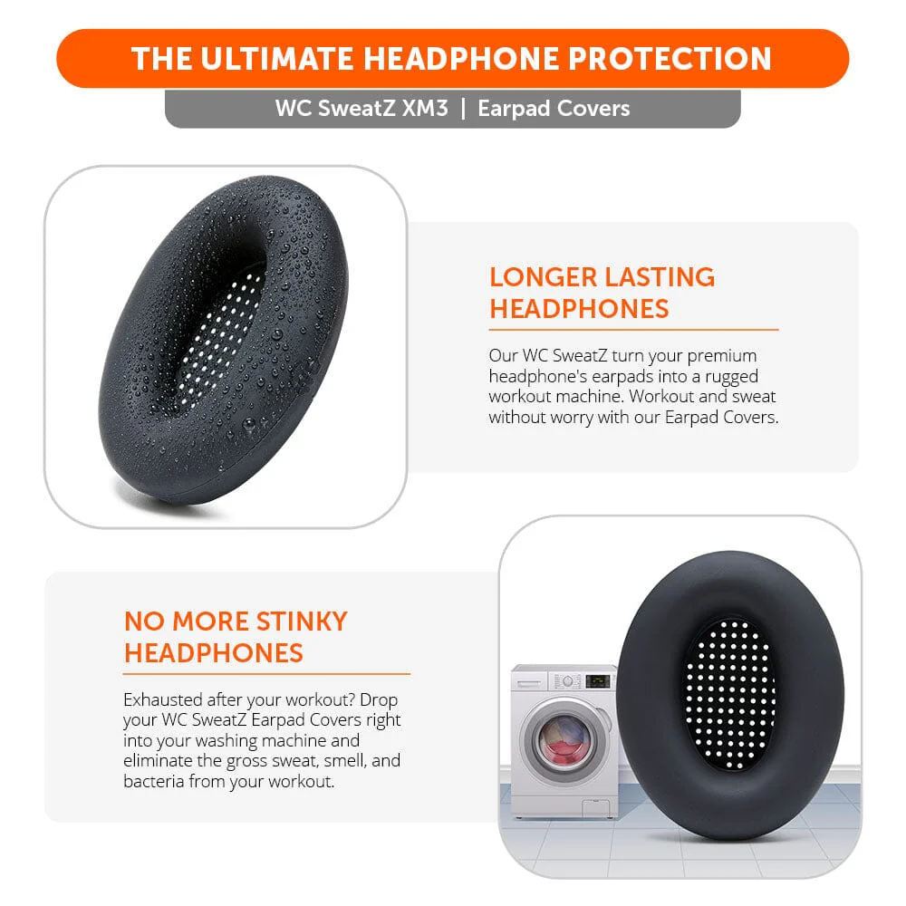 Sony WH-1000XM3 Earpad Sweat Covers - WC SweatZ - Image 3