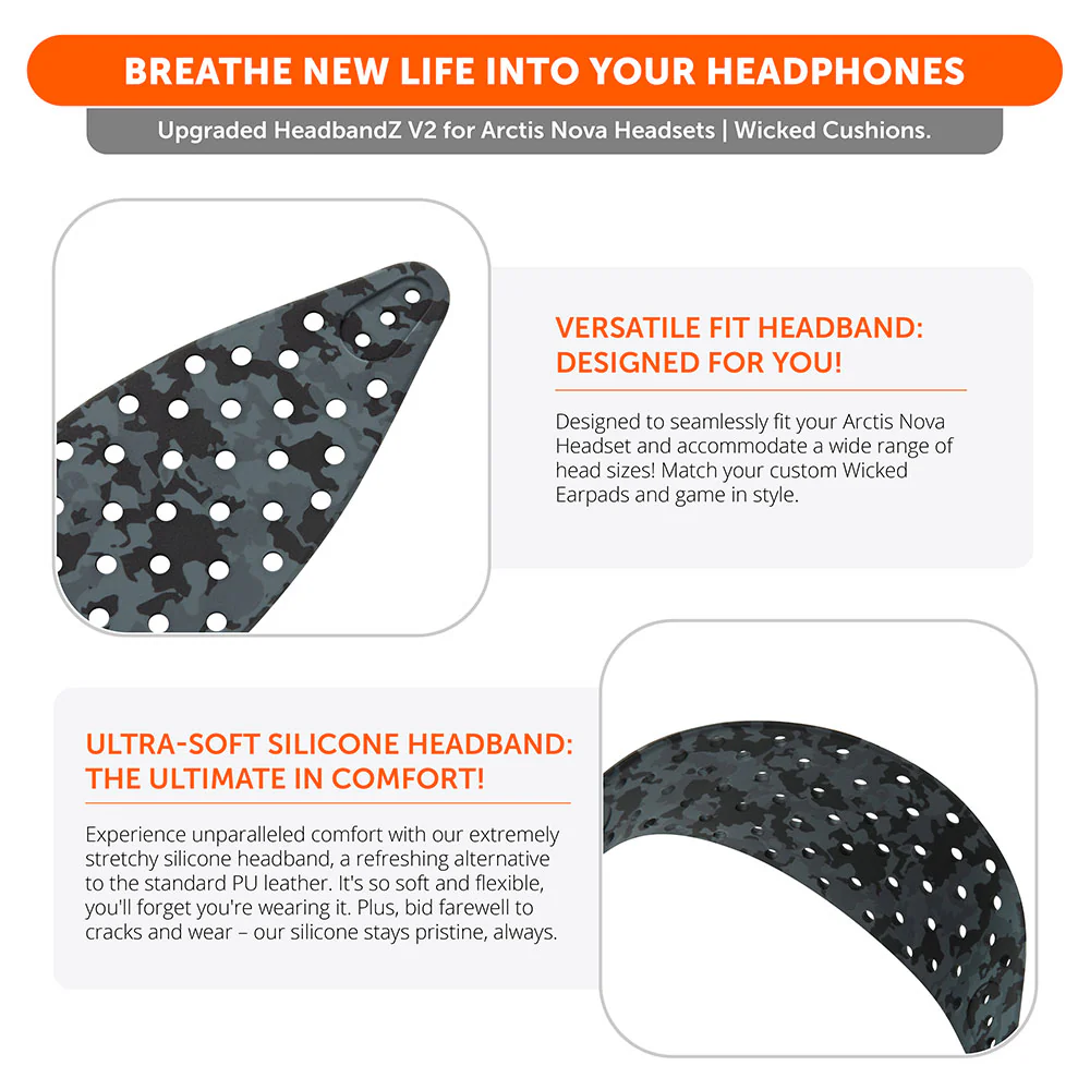 Extra Wide SteelSeries Arctis Nova Headband Replacement – WC HeadbandZ Arctis Nova V2 - Image 24
