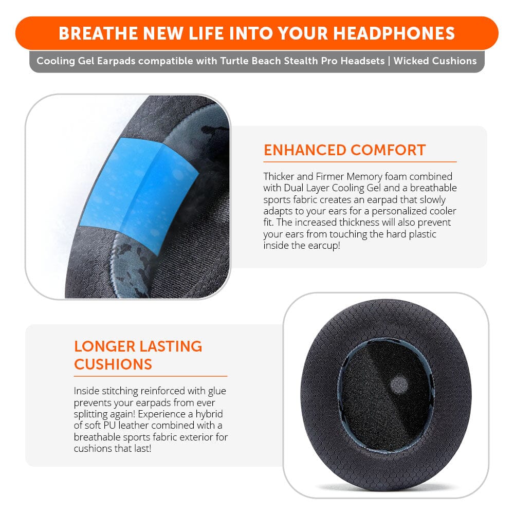 Turtle Beach Stealth Pro Earpads - WC FreeZe Cooling Gel - Image 15