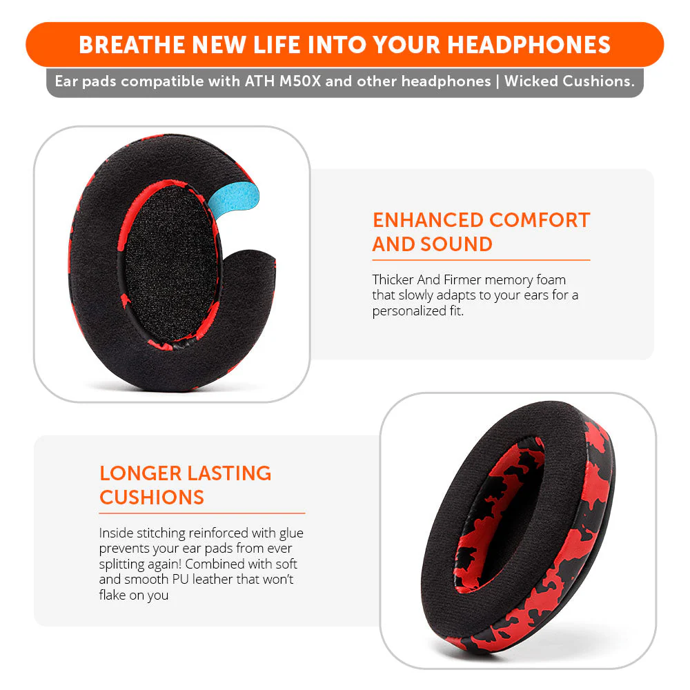 Upgraded Gaming Earpads - Hybrid Velour - Image 22