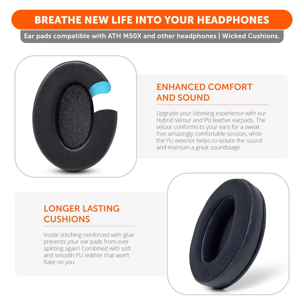 Upgraded Gaming Earpads - Hybrid Velour - Image 4