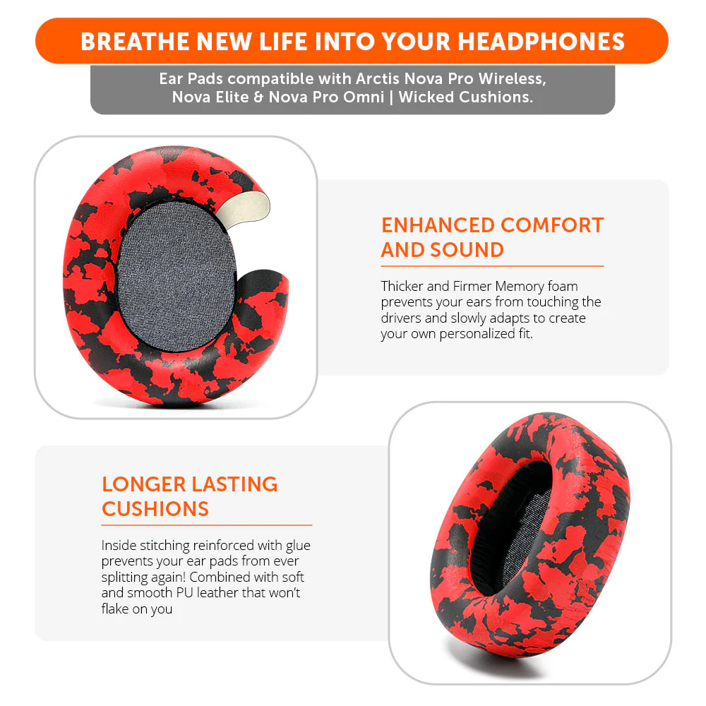 Arctis Nova Pro Wireless, Nova Elite & Nova Pro Omni Earpads - WC PadZ Nova Pro Wireless - Image 15