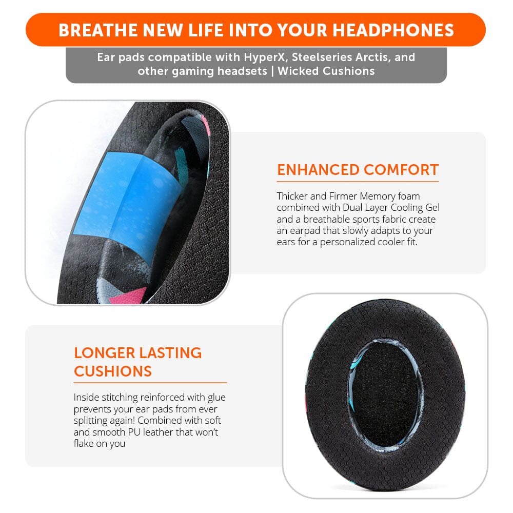 WC FreeZe - Hybrid Cooling Gel Infused Gaming Earpads - Image 60
