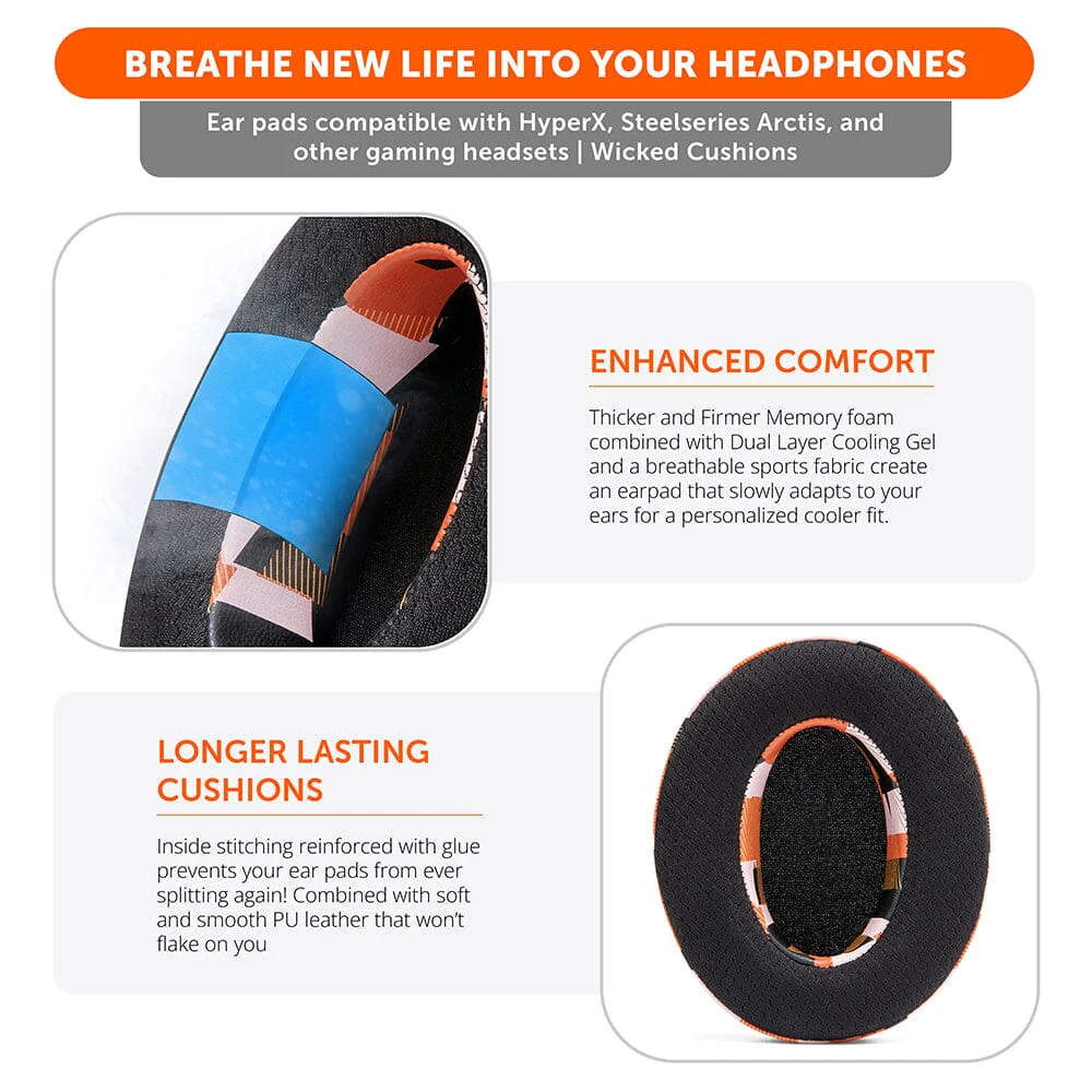 WC FreeZe - Hybrid Cooling Gel Infused Gaming Earpads - Image 74