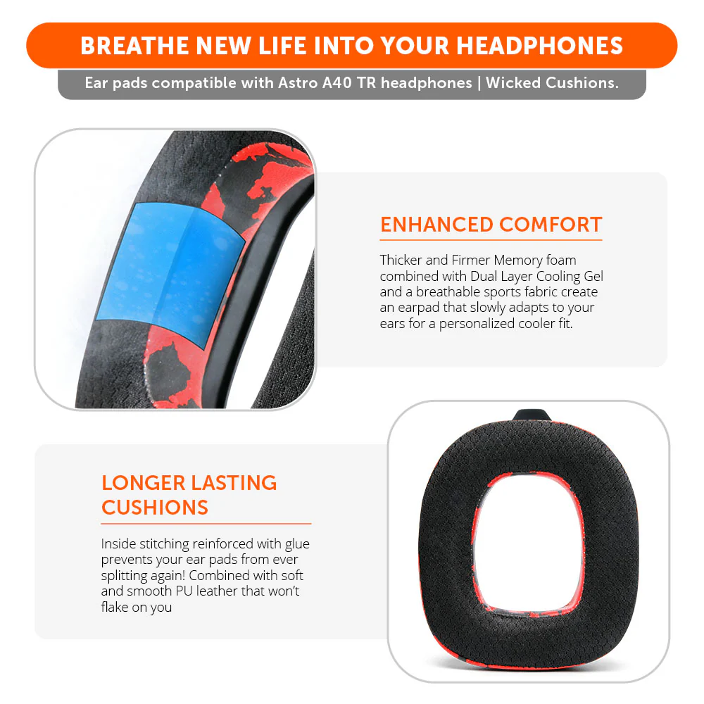 Astro A40 Headband & Earpad Upgrade Kit – WC Mod Kit A40 - Image 10