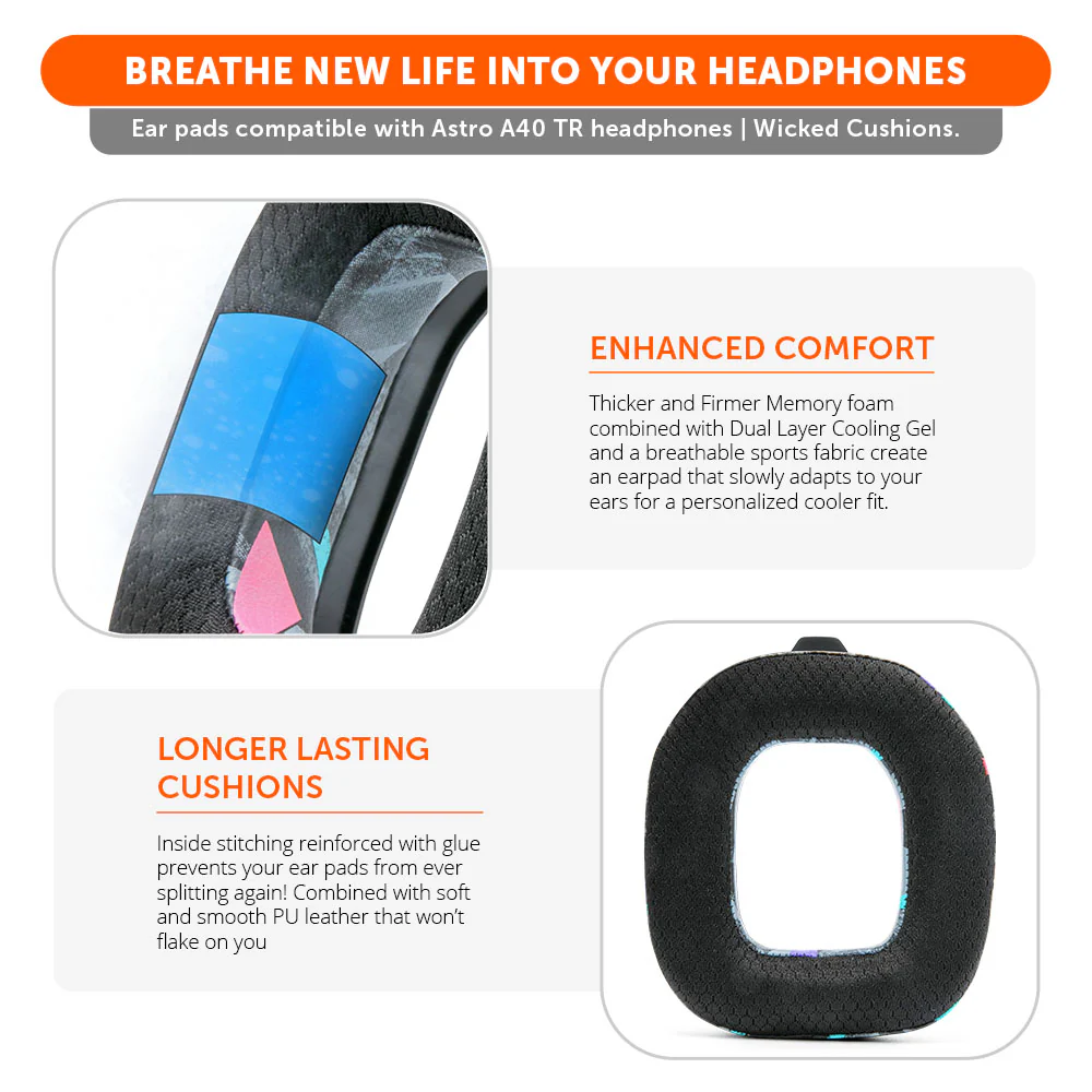Astro A40 Headband & Earpad Upgrade Kit – WC Mod Kit A40 - Image 17