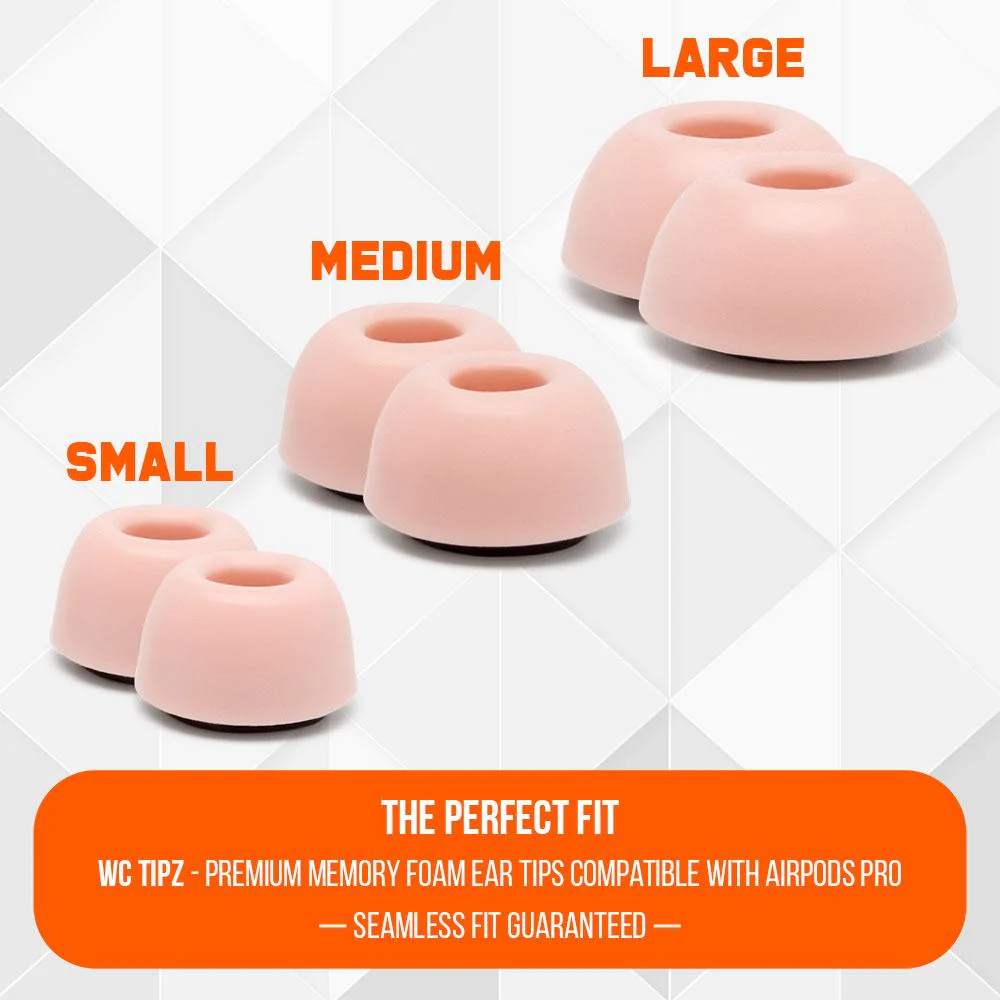 WC TipZ - Memory Foam Ear Tips for Airpods Pro & Airpods Pro 2 - Image 33