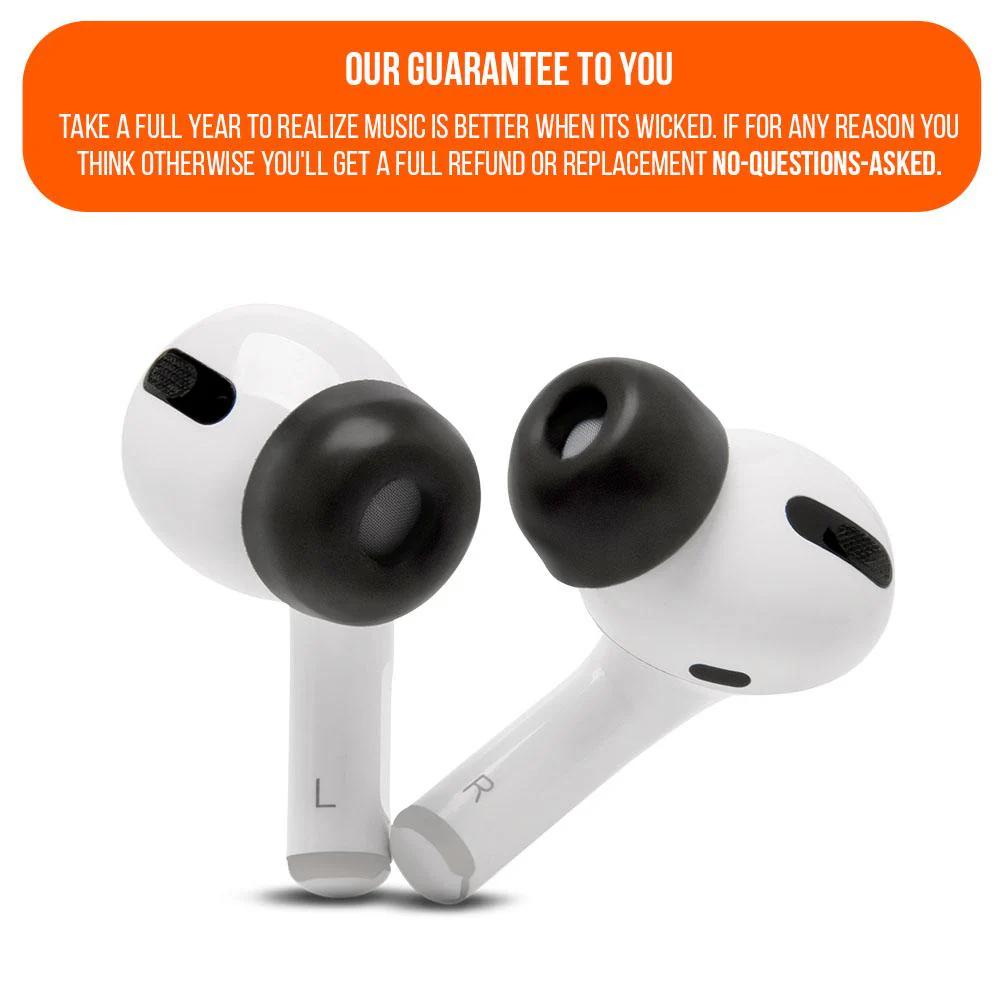 WC TipZ - Memory Foam Ear Tips for Airpods Pro & Airpods Pro 2 - Image 6